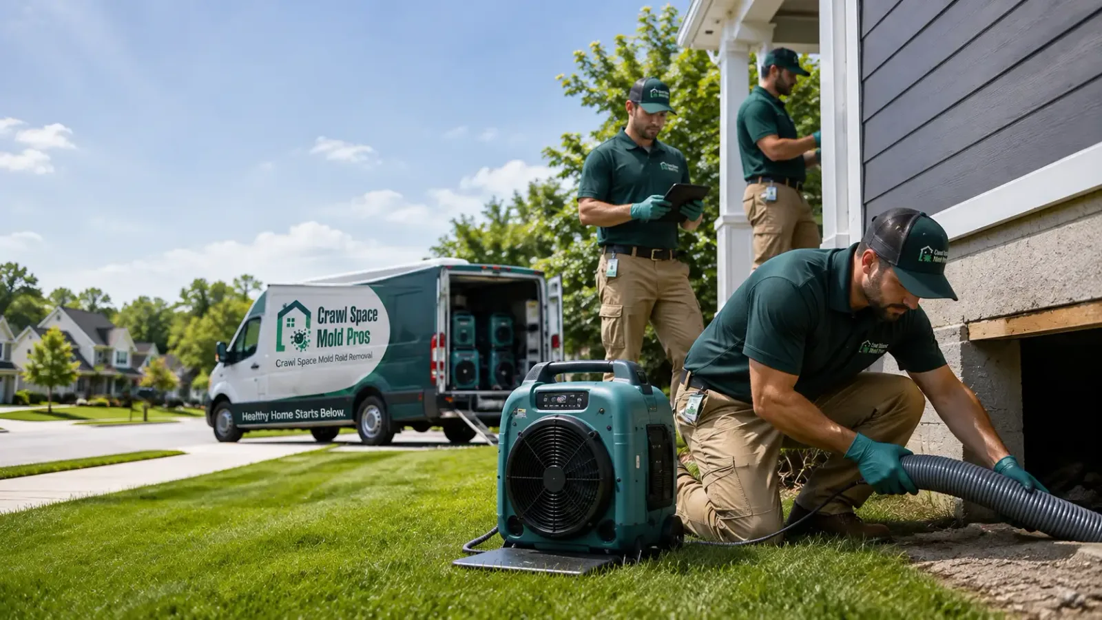 Crawl Space Mold Removal in Lefor, ND